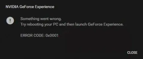 [8 solutions] Code d’erreur d’expérience Nvidia Geforce 0x00 01
